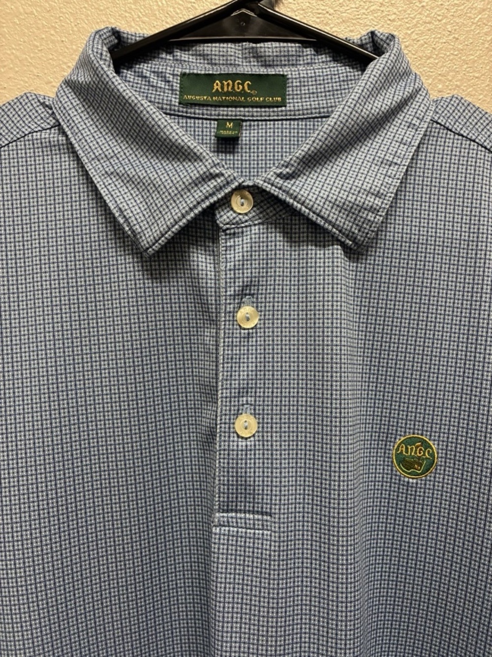Augusta National Golf Club Members Logo Men’s Polo Shirt M Blue
